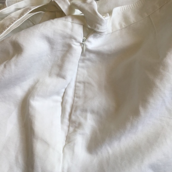COS White Linen Wrap-over Skirt Shorts 10 - Picture 5 of 10
